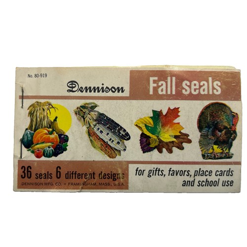 Vtg dennison thanksgiving - dennison,